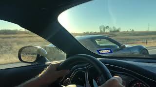 (620 whp) 2008 Corvette Z06 vs 2015 Challenger Hellcat