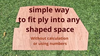 How to mark out and fit plywood into irregular shaped spaces