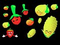 GIGGLEGALAXY-SESNORY, Fun sensory video of dancing fruit and vegetables!