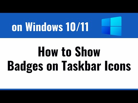How to show badges on taskbar icons in Windows 11