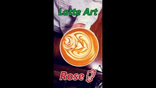 薔薇のラテアート　Latte Art Rose🌹