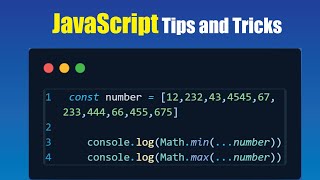 6 You Must Know JavaScript Tips and Tricks | Easy JavaScript | JavaScript tutorial | coding startup