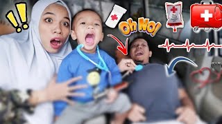 ADUH‼️Bapak Sakit Perut Seperti Ibu Hamil Mau Melahirkan Di Mobil ‼️ Main Dokter-Dokteran💖Abdillah