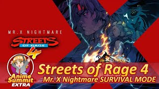 Som Plays: Streets of Rage 4 - Mr. X Nightmare SURVIVAL MODE