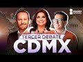 Tercer debate Chilango: Brugada, Chertorivski y Taboada cara a cara por la CDMX