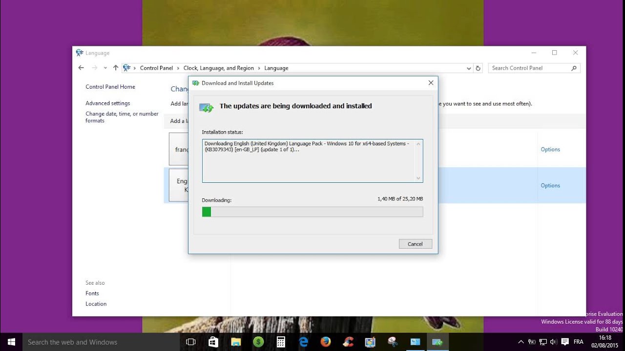 Windows 10: How To Download And Install Language Pack - YouTube