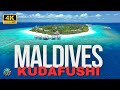 KUDAFUSHI Resort  Maldives DRONE Vlog 4k - Raa Atoll