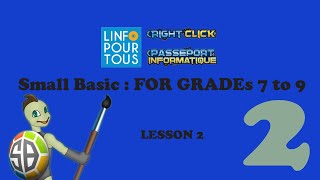 Small Basic Lesson 2 for Grades 7 to 9