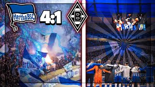 Stadion Vlog: SUPPORT & 4 TORE! | Hertha Gladbach 4:1 VLOG Hertha BSC gegen Borussia Bundesliga