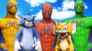 TOM and JERRY vs TEAM SPIDER-MAN - Epic Superheroes Battle