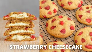 STRAWBERRY CHEESECAKE COOKIES!