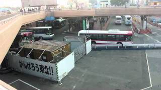 Miyagi Sendai震災3ヵ月後の仙台駅前の様子2011.6.11