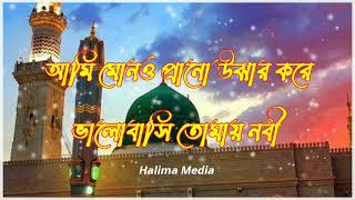 নতুন ইসলামী নাত || ভালোবাসি তোমায় নবী || Valobashi Tomai Nabi || Bangla New Naat 2022 "Halima Media"