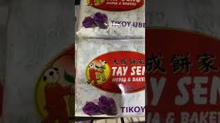 SUPER SATISFYING YUMMY TIKOY UBE #asmr #hazel #shorts #tikoy #purpleyam #delicious #trending #happy