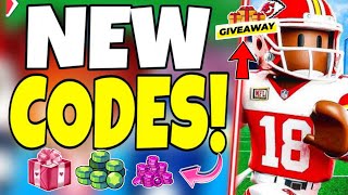 🔋Giveaway🔋Codes💥 NFL UNIVERSE FOOTBALL CODES - ROBLOX ULTIMATE FOOTBALL CODES