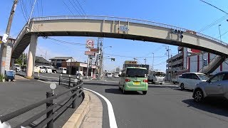 【自転車車載】清門町(北)交差点～国道4号日光街道～大間野～七左町～宮本町五丁目～神明町～越谷市神明町2丁目付近(2019/05/26)