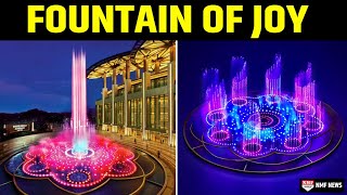 Jio World Center में मौजूद Dhirubhai Ambani Square का Fountain Of Joy लोगों को कर रहा है आकर्षित