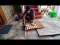 quick demo of bosch gdc 120 professional marble cutter cutting steel plates