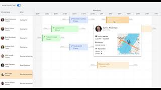 The new travel time feature in Scheduler Pro