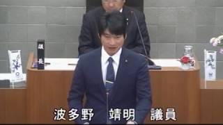 平成30年12月伊豆市議会定例会　一般質問　波多野靖明議員