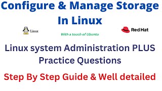 Configure and Manage Storage On a Linux system - RHEL 9 & Ubuntu | RHCSA 9 | EX200.V9 | Lesson 10