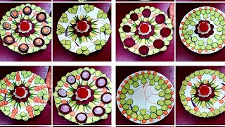8 easy salad decorations ideas for Dinner/lunch by neelam ki recipes