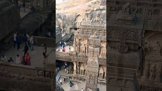 Kailash Temple, Ellora Caves Top View, Maharashtra#shorts#mystery#shiva#mahadev#viralvideo#trending