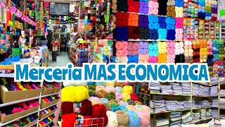 MERCERÍA MAS ECONOMICA cerca de ZÓCALO 🤯 ESTAMBRES, SERVILLETAS, HILOS, AGUJAS...