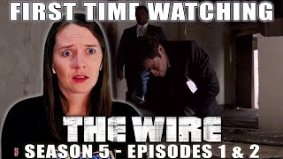 THE WIRE | TV Reaction | Season 5 Episodes 1 & 2 | First Time Watching | What is McNutty Doing?!?