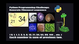 Python Programming Challenge #4 - Generate a Fibonacci Sequence