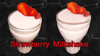 Strawberry Milkshake. | Strawberry Shake Without Ice Cream| Strawberry Smoothie | Milkshake Recipes