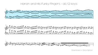 🎶 Hanon And His Funky Fingers - All 12 Keys 🎸🎸