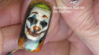 The Joker Nail Art + HOW TO paint Joaquin Phoenix  Joker