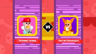 Bowmasters Gameplay | "Lil Dump" Jeremy vs Thor the Thundergod