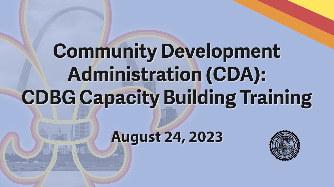 Community Development Administration (CDA): CDBG Capacity Building ...