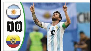 Lionel Messi Penalty Argentina vs Ecuador 1-0 Melhores Momentos  Highlights Goals Resumen 09/10/2020