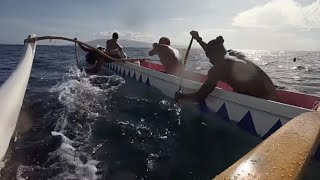 Open Men With Wailea Canoe Club smooth paddling 1.5 mile with ease…