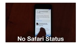 Hide Safari Status bar, no jailbreak required