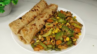 Jinsi Ya Kupika Dinner Healthy Tamu Sana, Mboga stirfry na chapati laini sana 😋