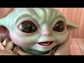 Hot Toys Star Wars Lifesize Grogu  Stop Motion Animation & Wild Ridin Animatronic Grogu Comparison