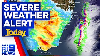 Massive 3000km rainband sweeps across Australia | 9 News Australia