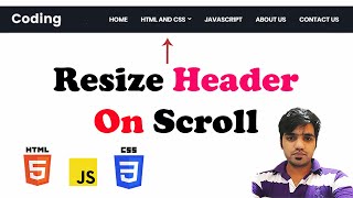 Resize (Shrink) Header on Scroll
