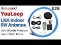 YouLoop ACTIVE 50K-500MHz loop SW antenna.  A Loop that really works !