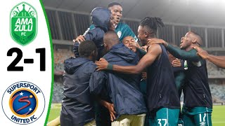 AmaZulu FC vs Supersport United (2-1) All Goals and Extended Highlights