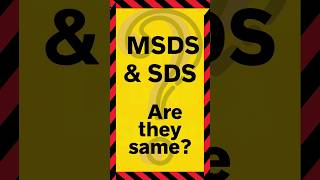 MSDS vs SDS: A Quick Guide / What is MSDS \u0026 SDS and What is Difference #shortsvideo #shorts #sds