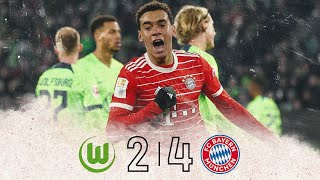 Musiala's mega solo takes the decision | VfL Wolfsburg vs. FC Bayern 2-4 | Bundesliga Highlights