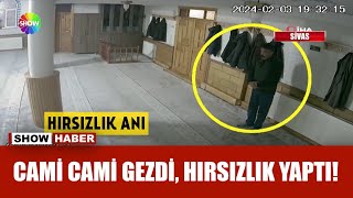 Namaz sırasındaki hırsızlık kamerada!