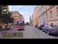 Driving in Central Prague Czechia - the Heart of Europe - 4K City Drive