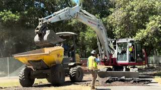 Excavations for Realize Flood Park Project, July 2024