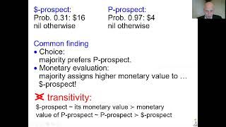 1.12 pp.65-71 Sec.2.5 Preference reversals; 8mins